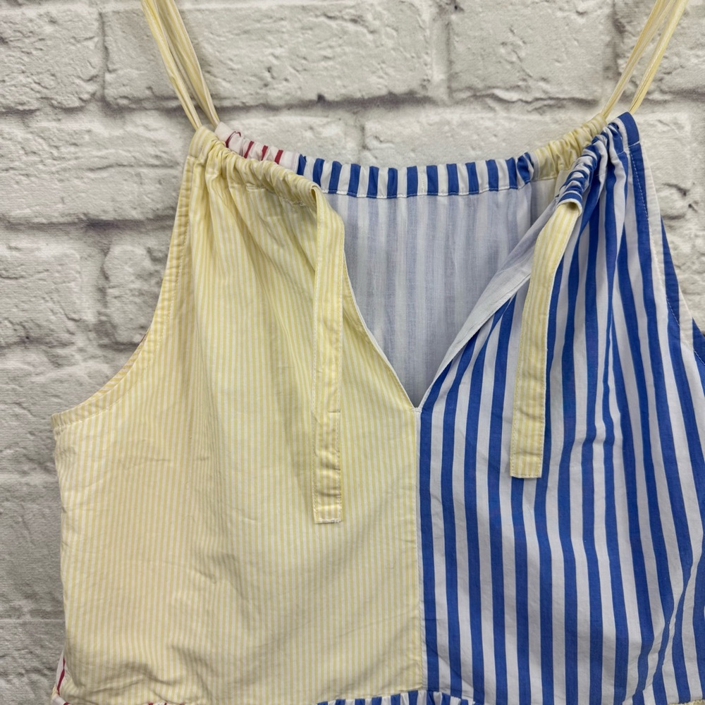 Vineyard Vines Party Stripe Patchwork Halter Midi… - image 8